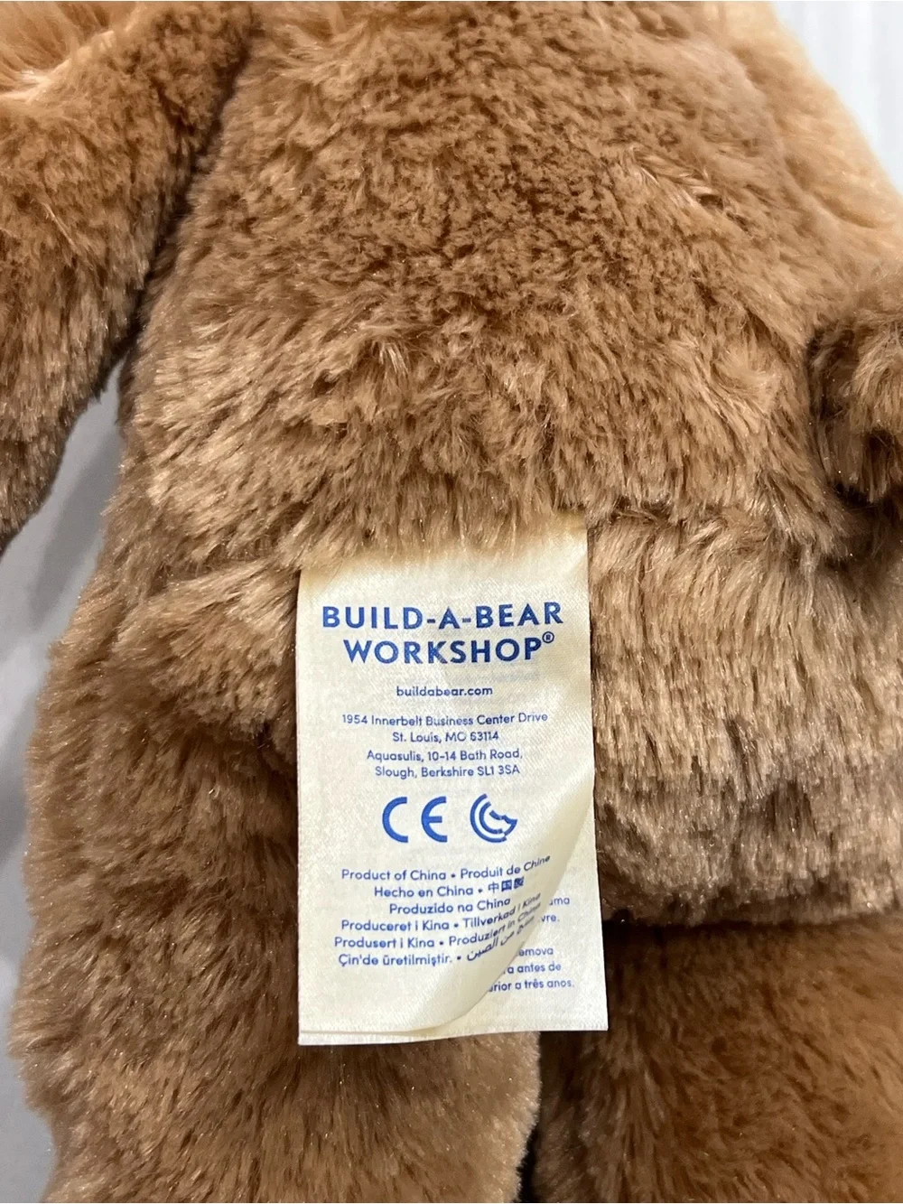 Lot Of 2 Build A Bears - Brown - 2016 & Birthday Bear 2019